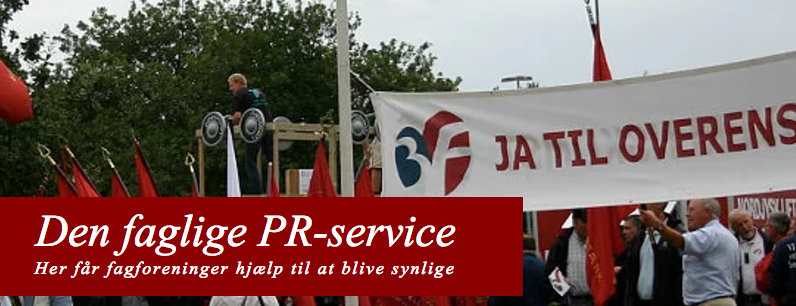 Den faglige PR-service hjælper fagforeninger med kommunikation